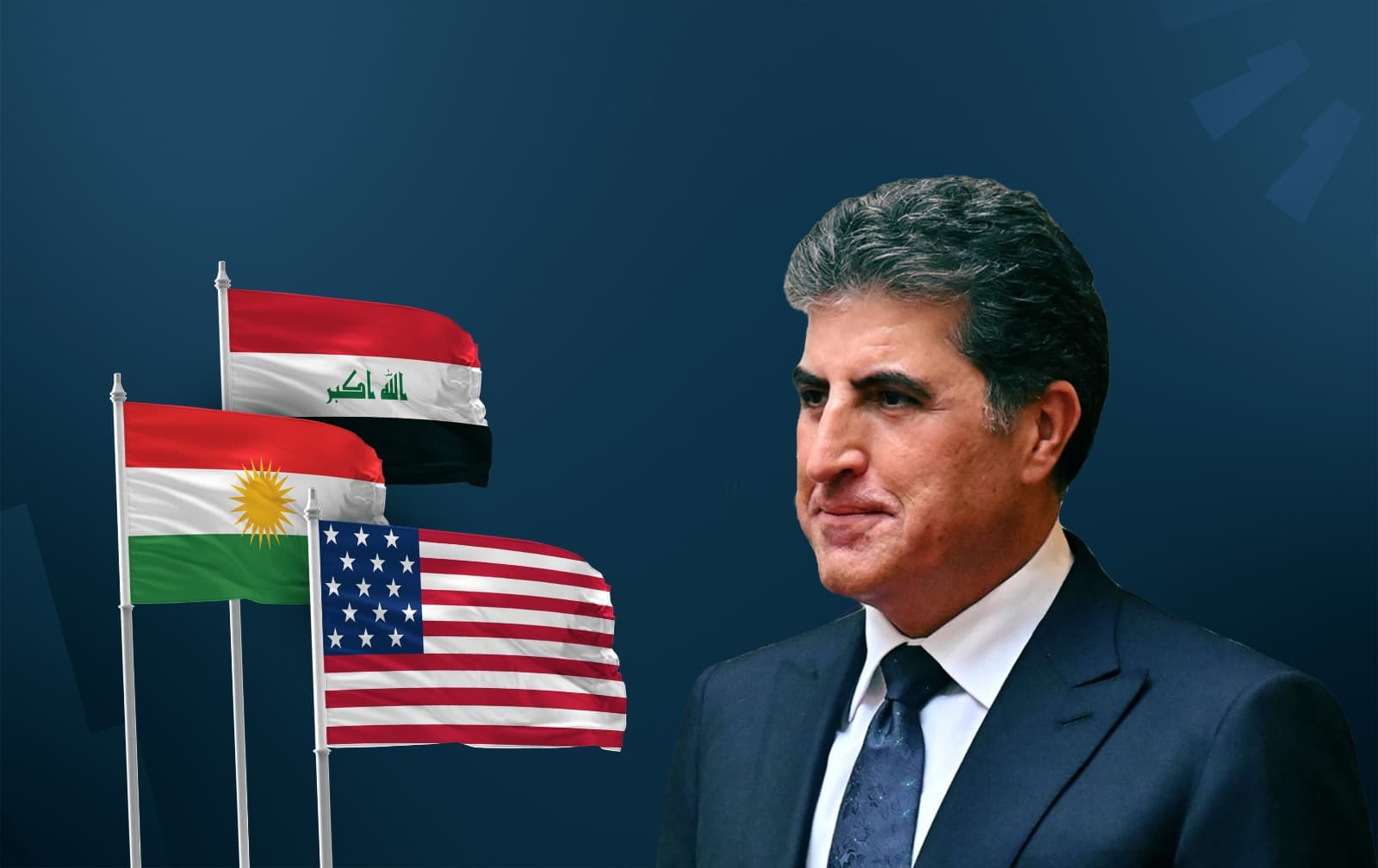 Kurdistan Region President Nechirvan Barzani. Graphic: Rudaw