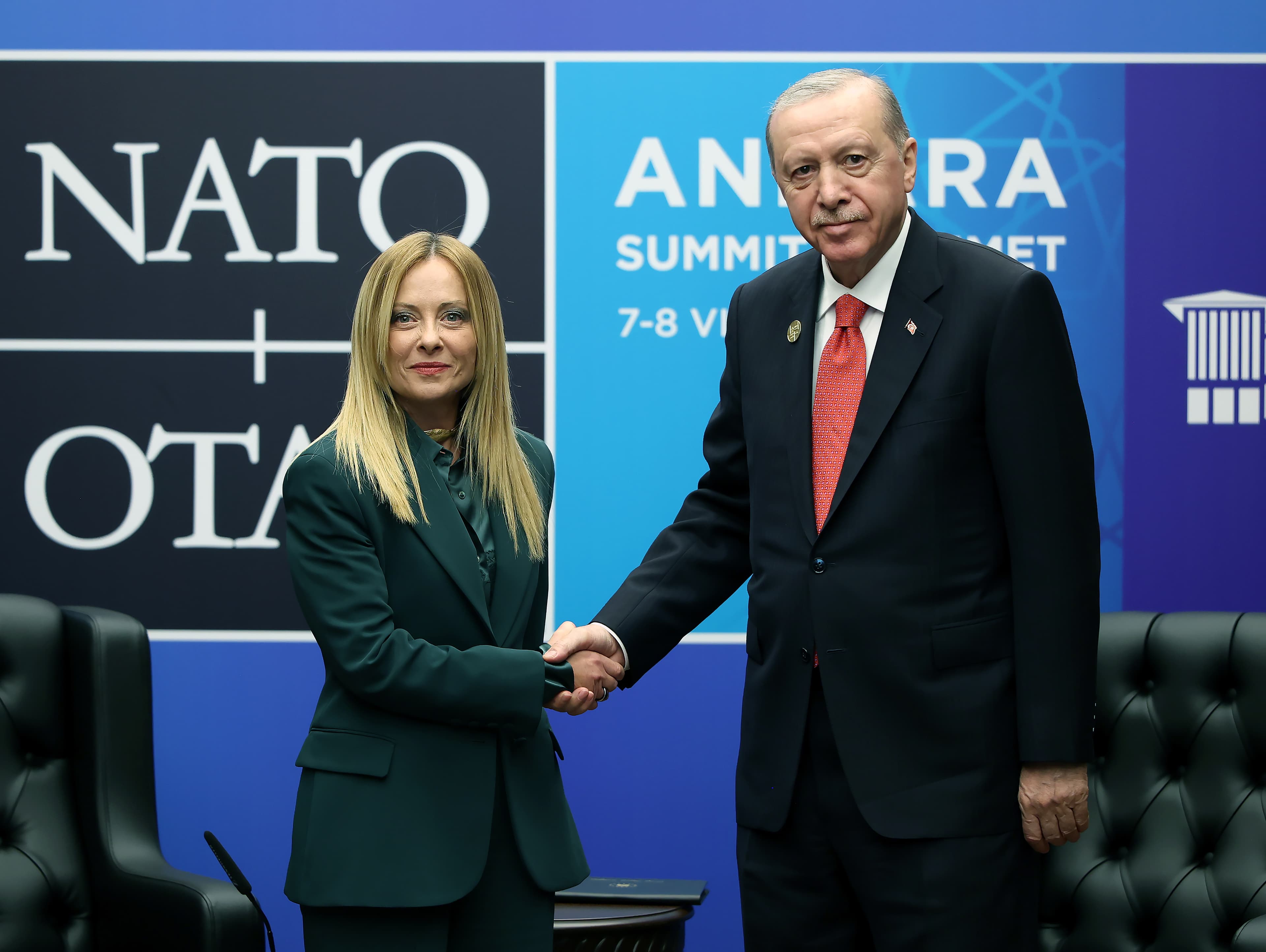 Erdoğan, İtalya Başbakanı Meloni'yi kabul etti