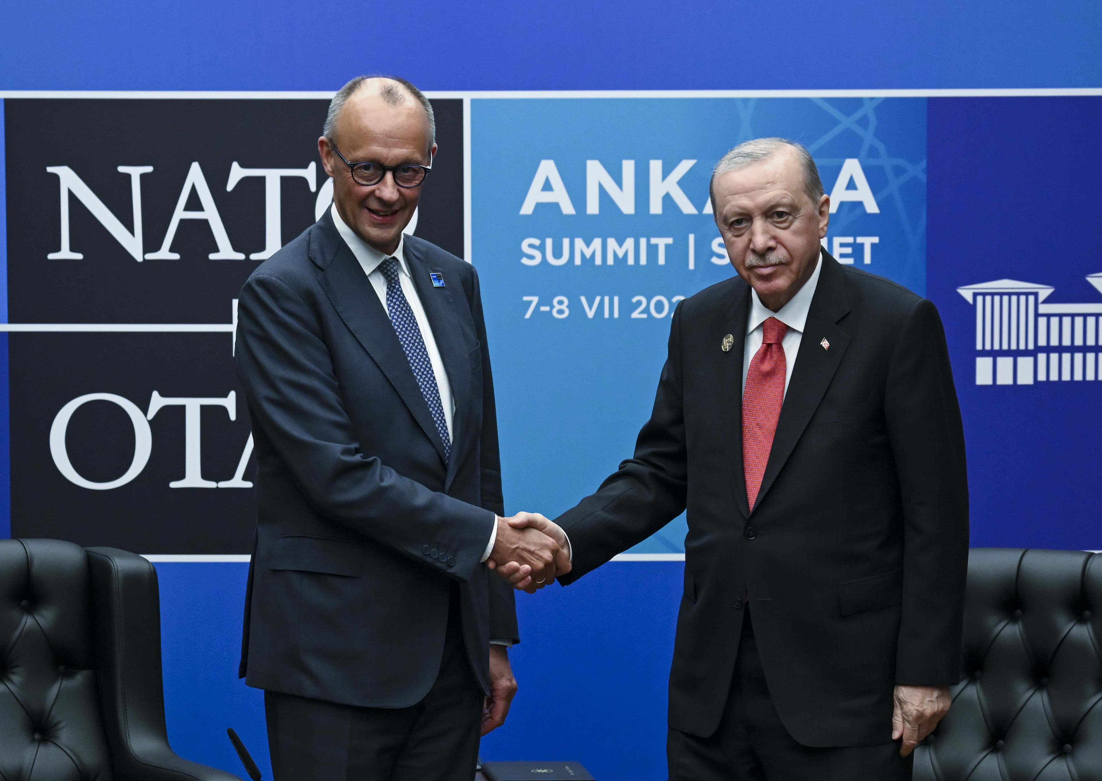 Cumhurbaşkanı Erdoğan, Almanya Başbakanı Merz ile bir araya geldi