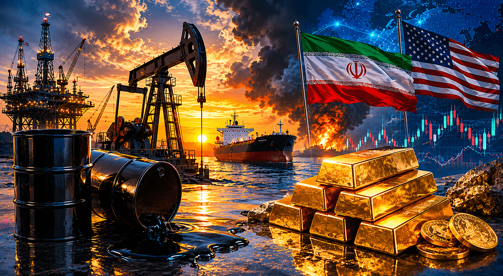 ABD-İran gerilimi petrolü yükseltti, altın yeniden toparlandı
