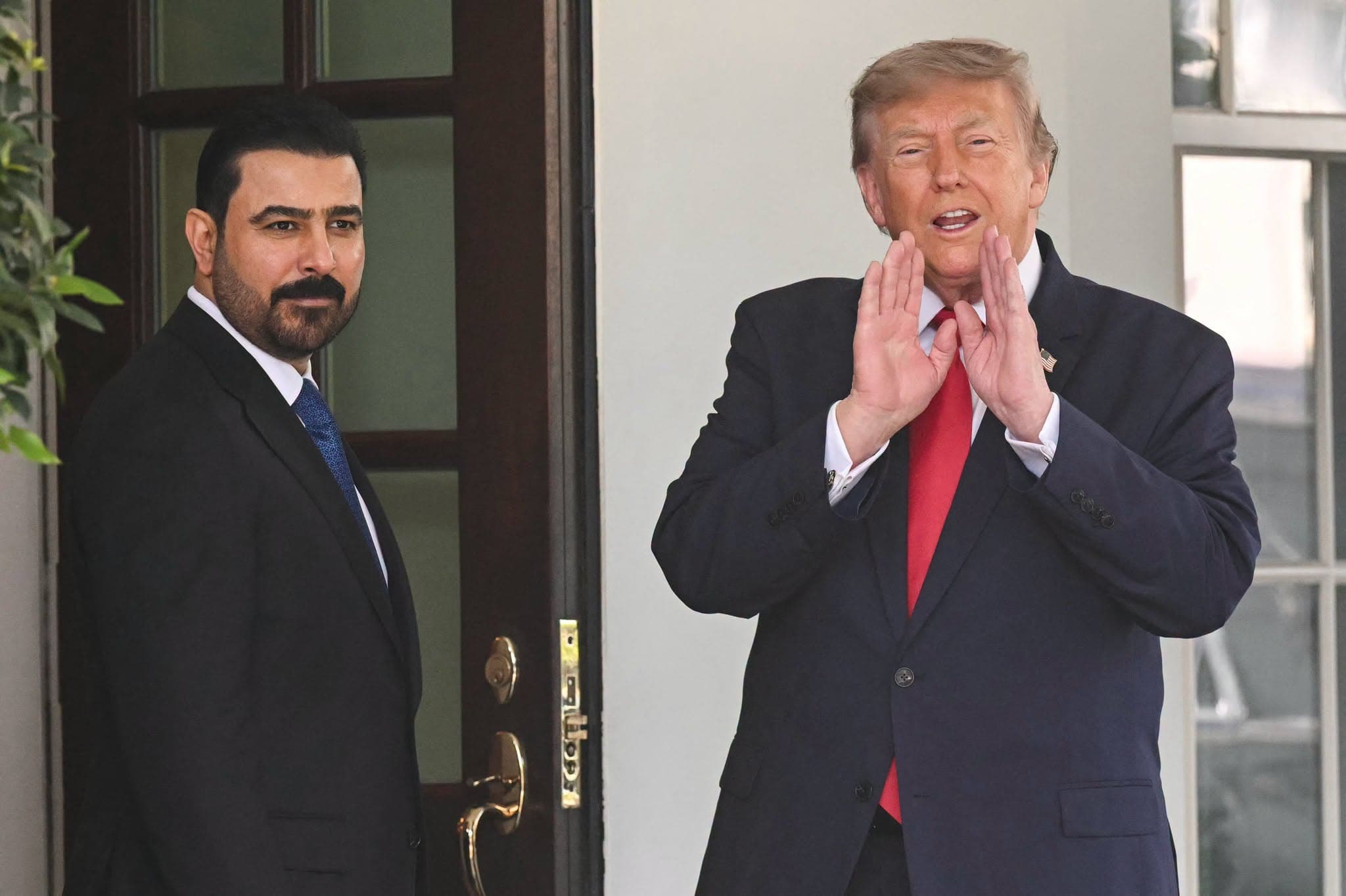 ترەمپ لە کاتی پێشوازی لە عەلی زەیدی: عێراقییەکان زۆر باش نوێنەرایەتی دەکرێن