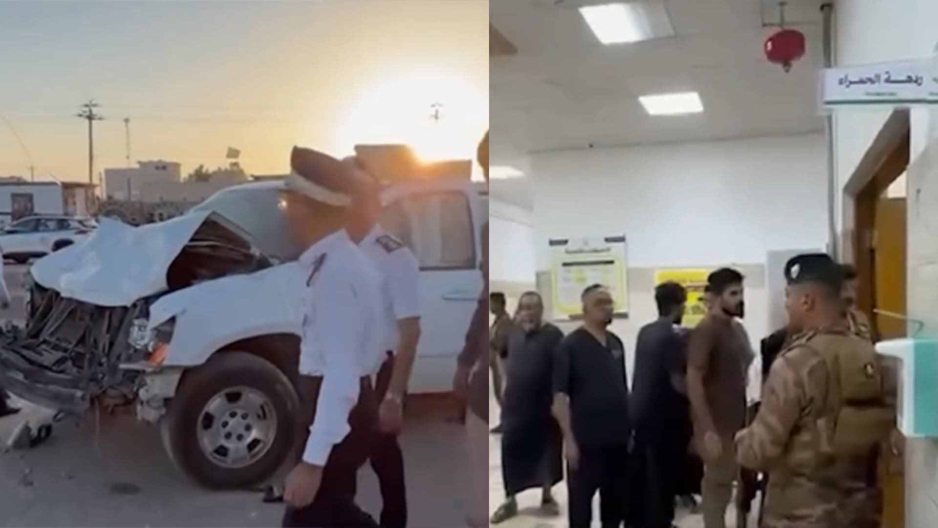 ئۆتۆمبێلێک لە بەسرە خۆی بە کاروانی زیارەتکاراندا دەکێشێت و 9 کەس گیانیان لەدەستدا