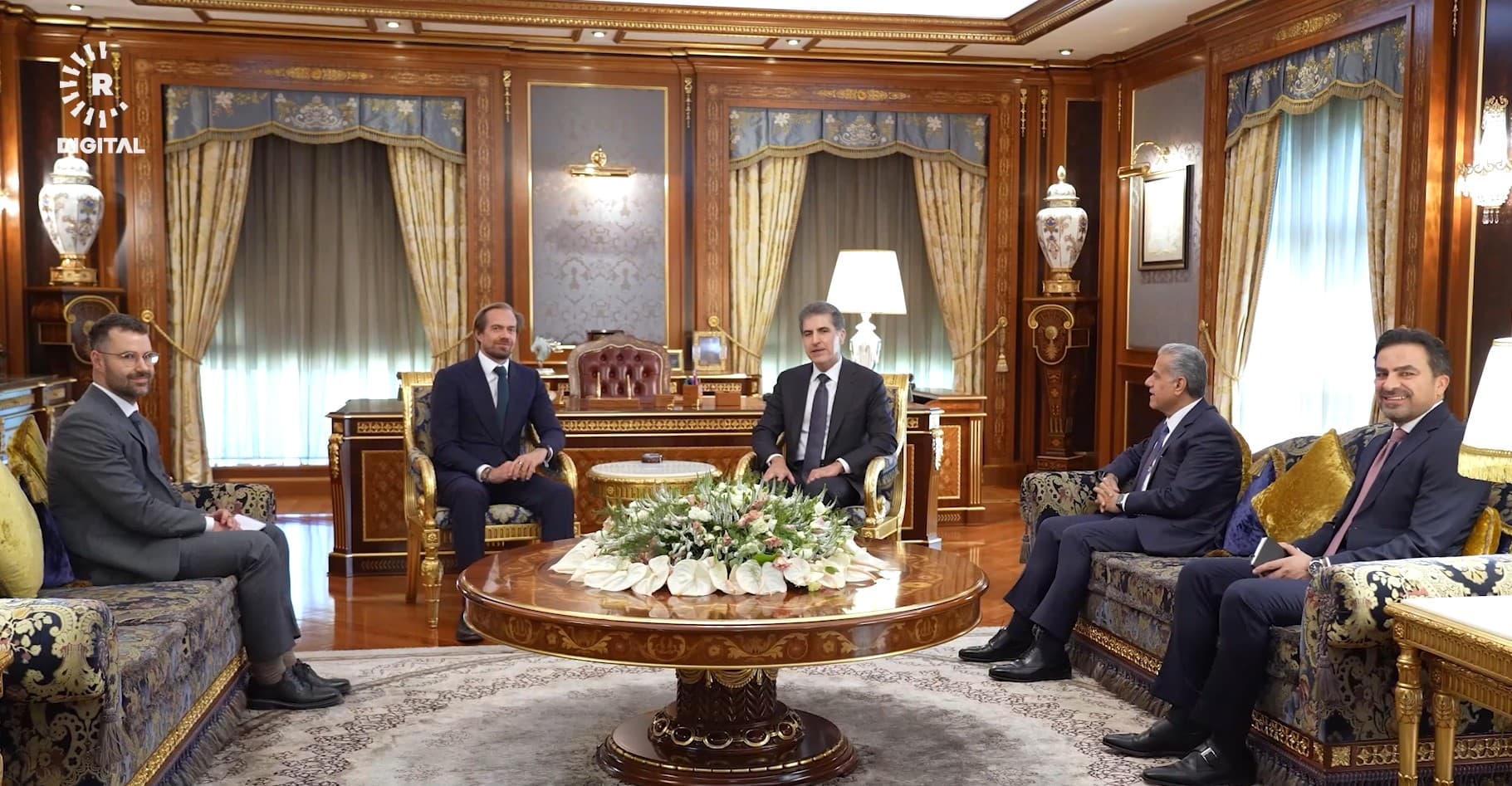 Neçirvan Barzani, görevi sona eren İngiliz Başkonsolos Beasley’i kabul etti