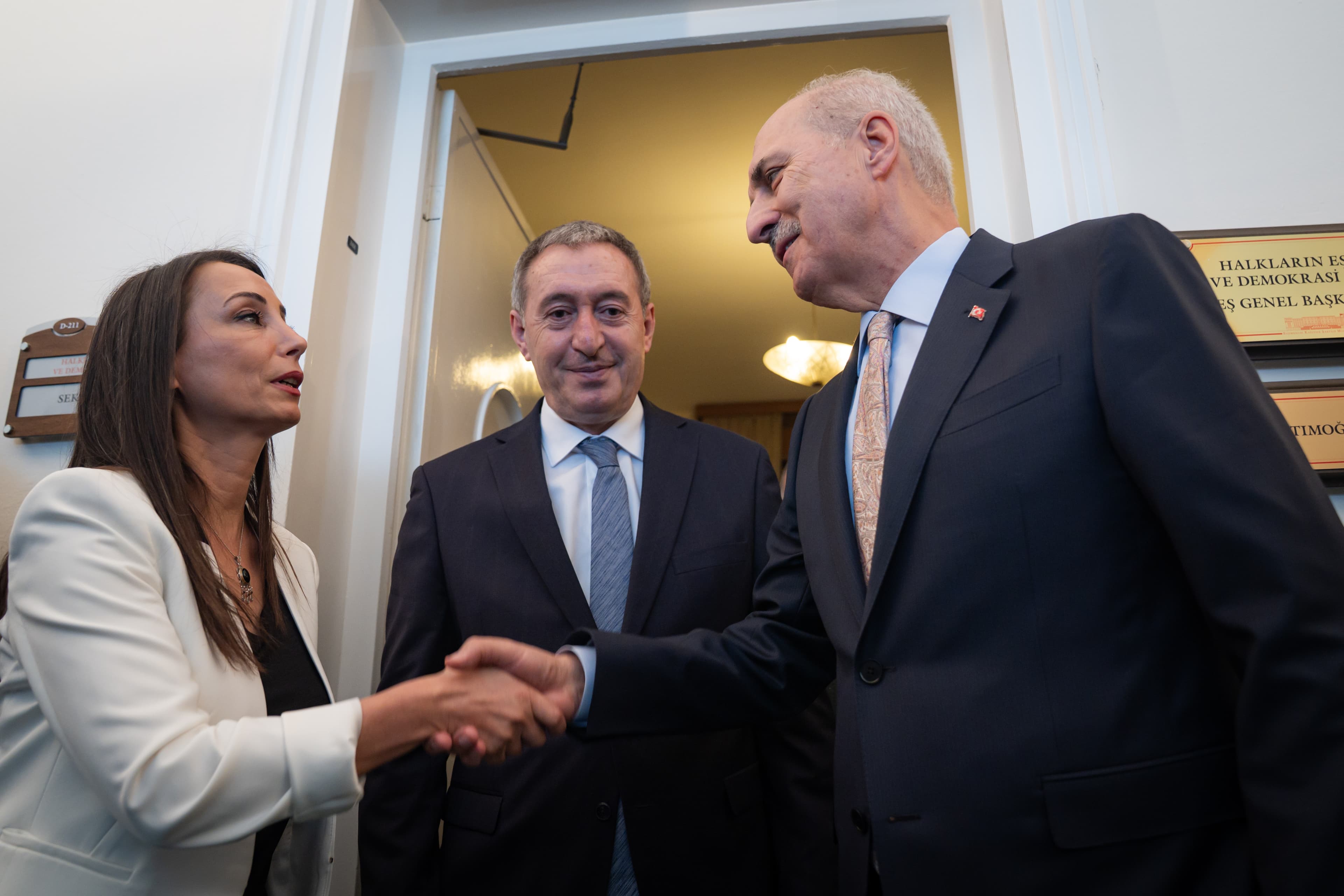 Numan Kurtulmuş, DEM Parti Eş Genel Başkanlarıyla görüştü