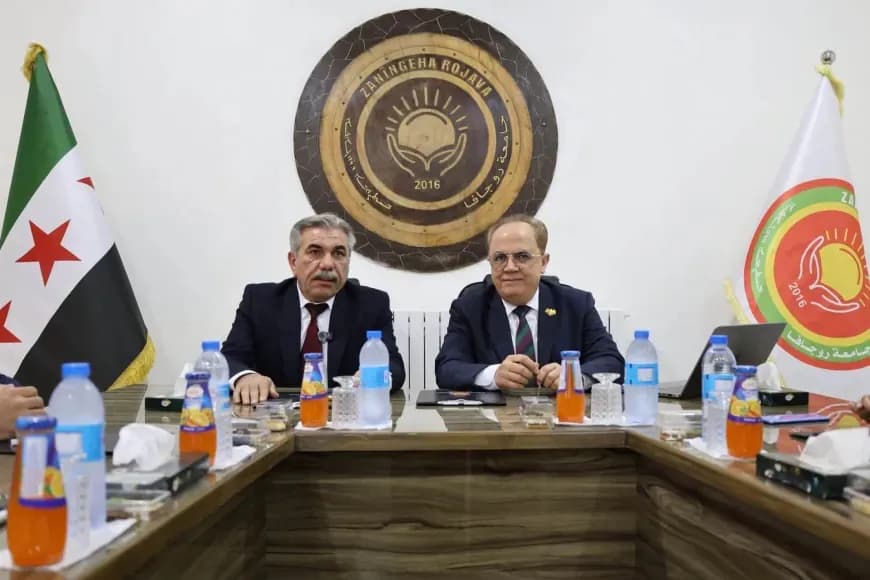 Rojava Üniversitesi'nde kritik görüşme: Suriye’deki yükseköğretim sistemine dahil edilecek