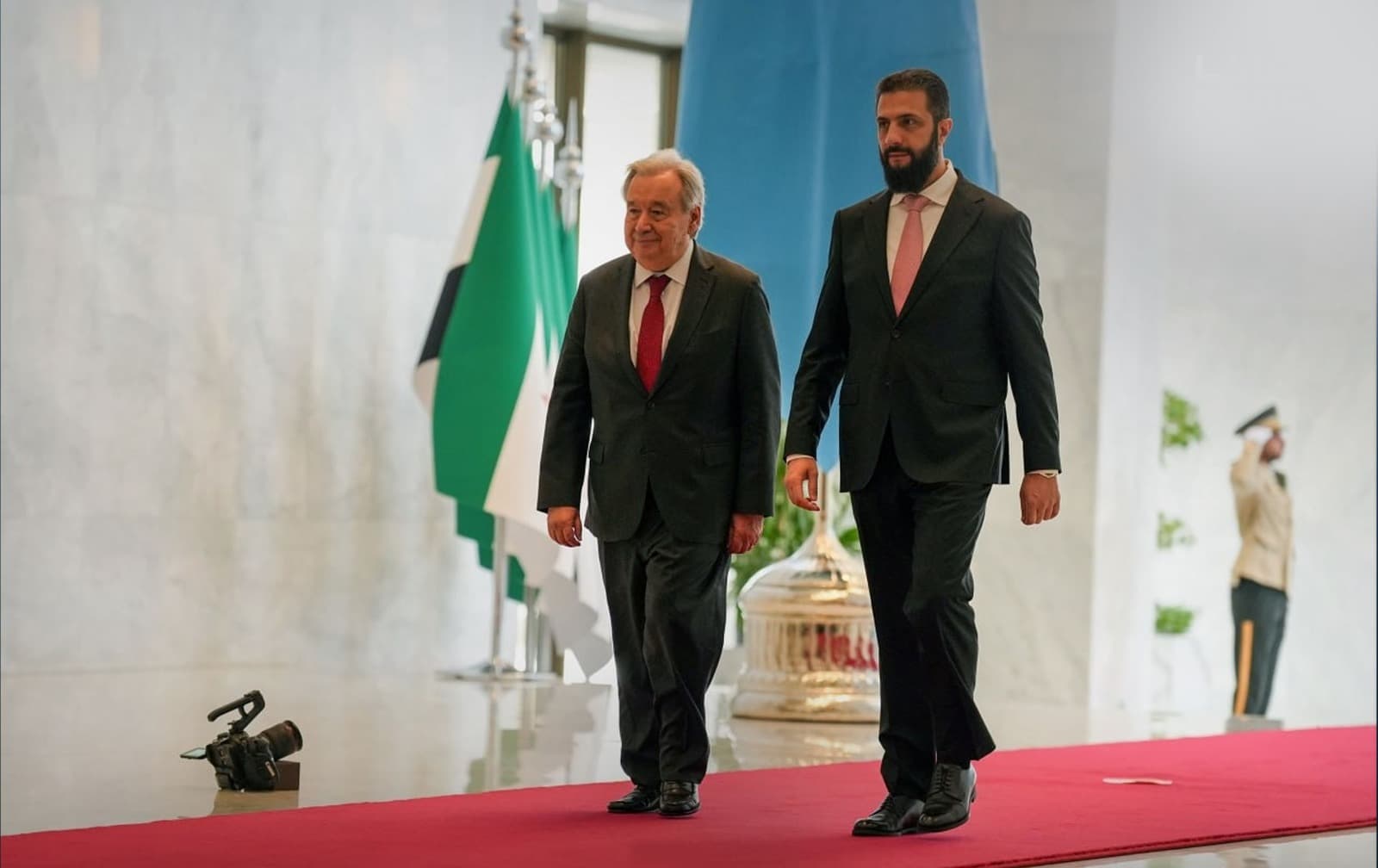 Guterres lands in Damascus in first UN chief visit to Syria since 2009