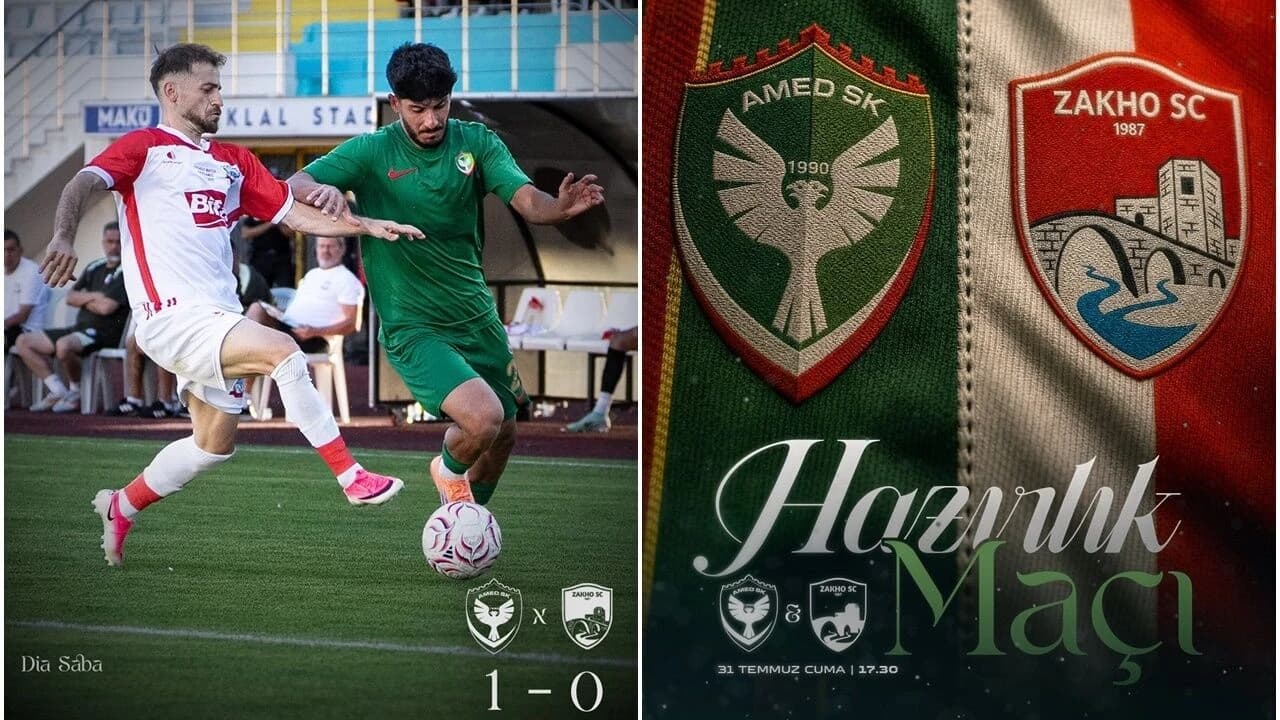 Amedspor dostluk maçında Zaho SC'yi tek golle geçti