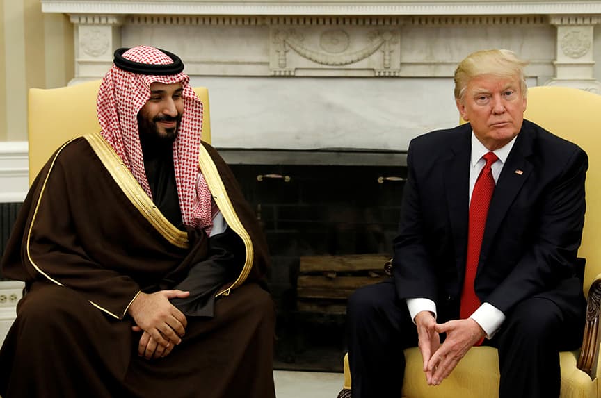 راپۆرتێک: محەممەد بن سەلمان داوای هێورکردنەوەی دۆخەکەی لە ترەمپ کردووە