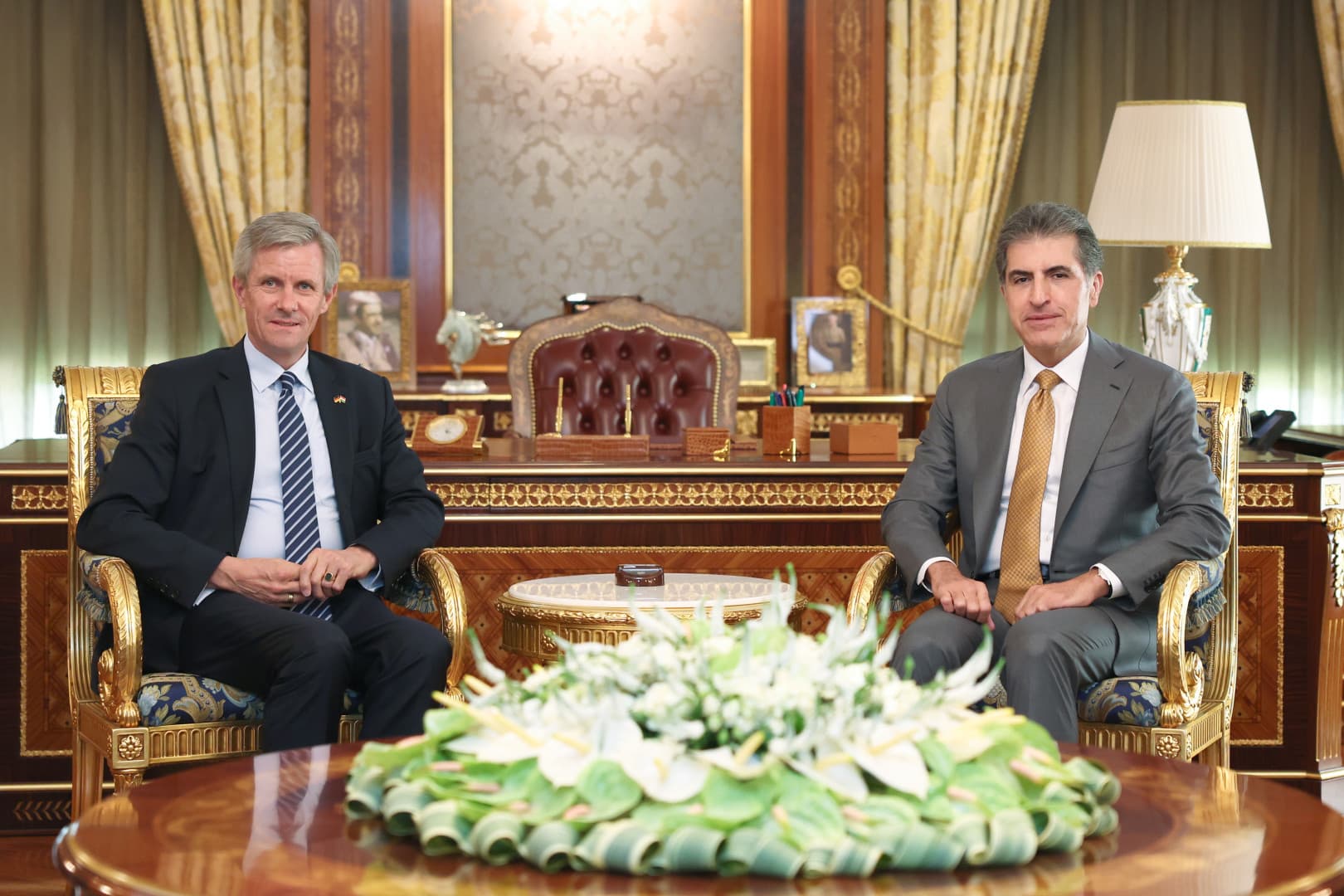Neçirvan Barzani, görev süresi sona eren Almanya'nın Erbil Başkonsolosu'na teşekkür etti