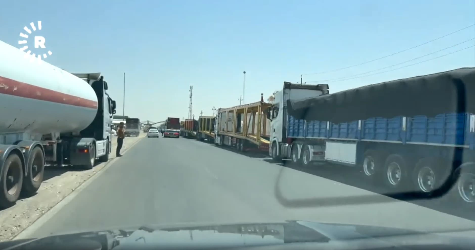 Kerkük'te şoförlerin X-ray ve rüşvet isyanı