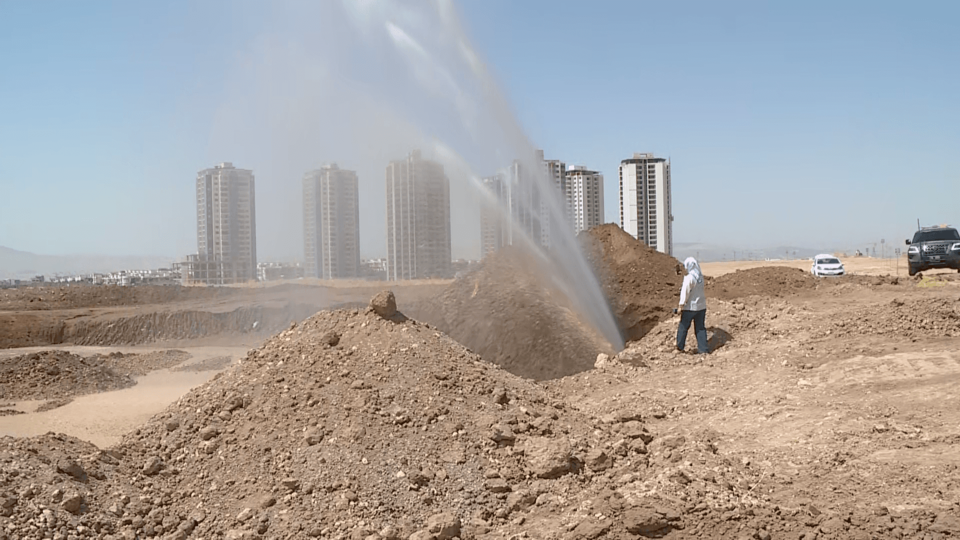 بۆریی ئاوی دووکان - سلێمانی شکا؛ کام گەڕەکانە بێ ئاو دەبن؟