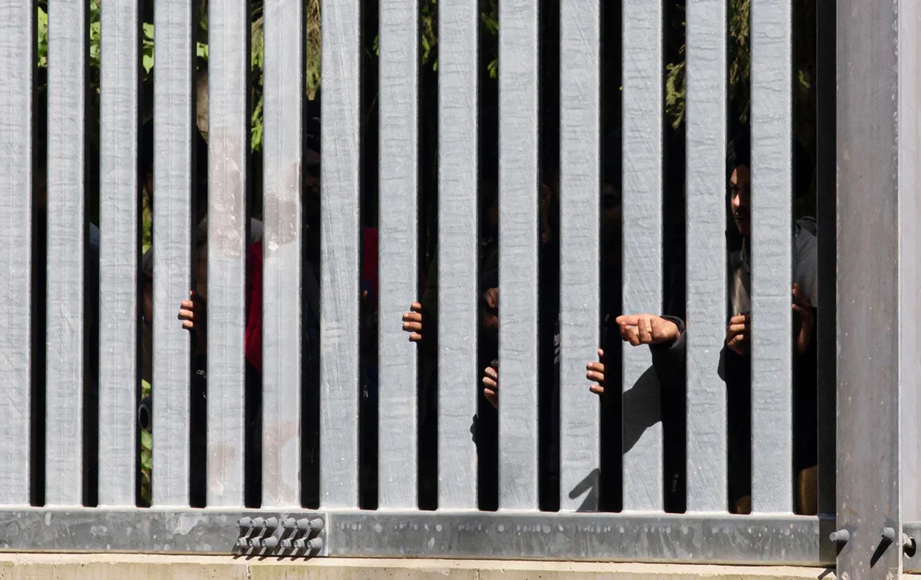 Poland's government has built a massive wall along the border with Belarus to keep migrants out. Photo: AP Photo