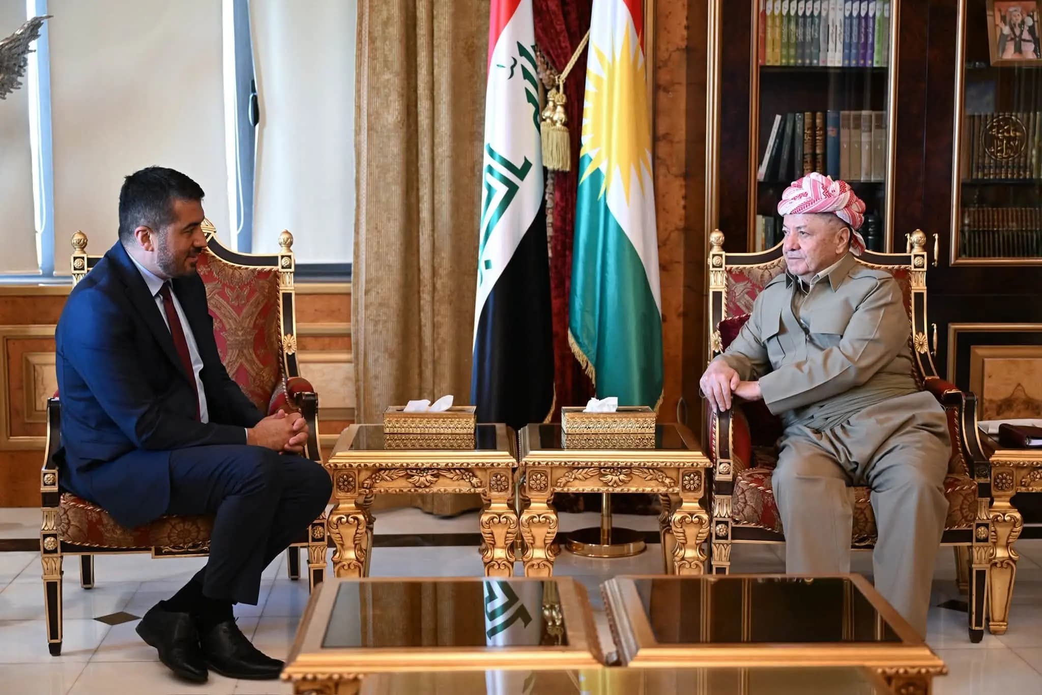 Başkan Mesud Barzani, Almanya Parlamentosu'nun Dersimli üyesi Serdar Yüksel'i kabul etti / Foto:Başkan Barzani'nin Ofisi