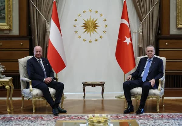 Cumhurbaşkanı Erdoğan, Avusturya Başbakanı Stocker'i resmi törenle karşıladı