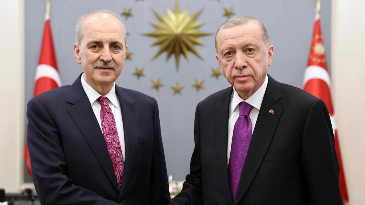 Çerçeve yasanın kabulü sonrası Erdoğan ile Kurtulmuş arasında görüşme