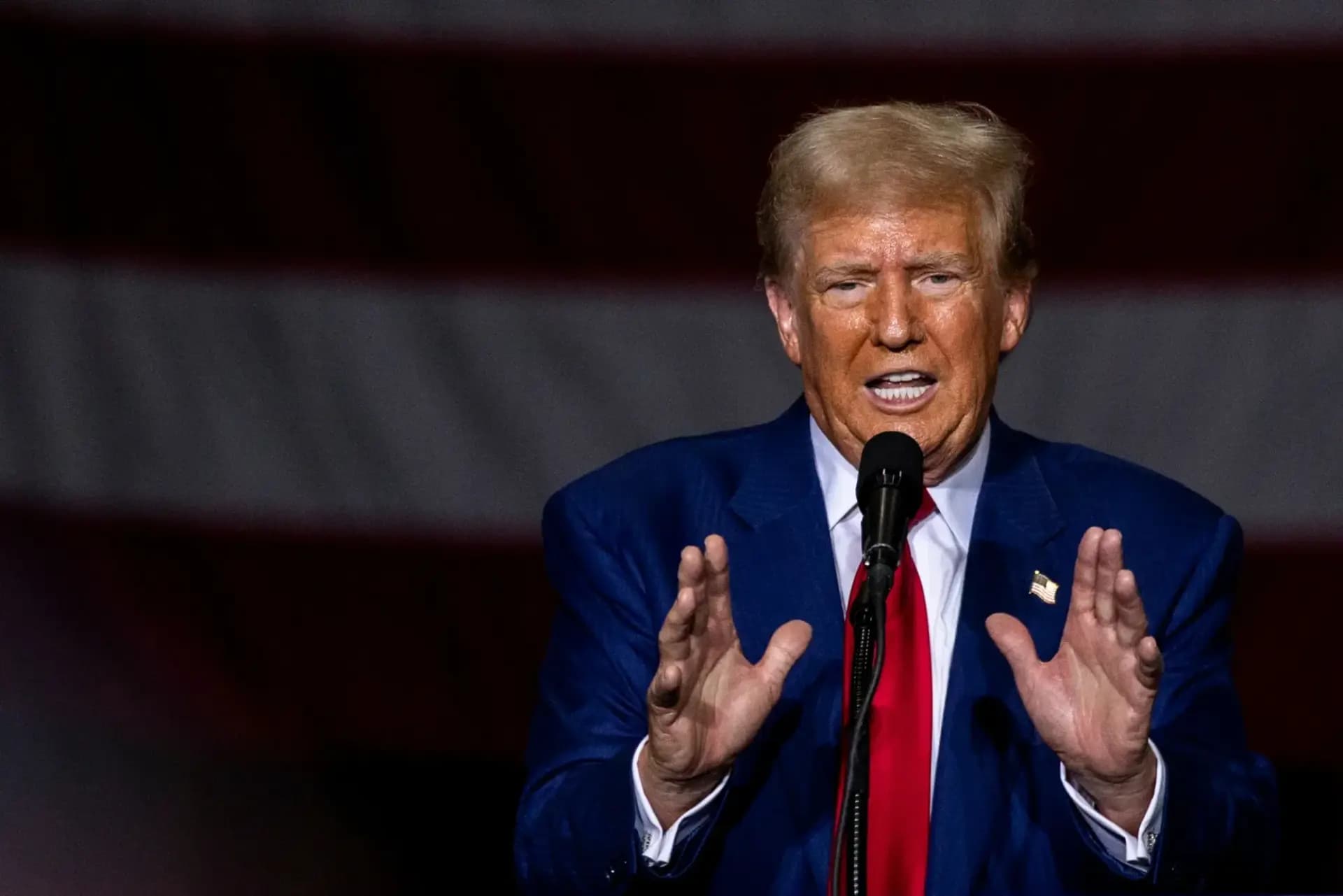Trump: Kontrola Tengava Hurmizê bi temamî di destê me de ye
