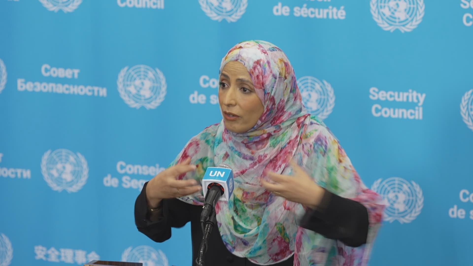 ئەنجوومەنی ئاسایش رێگەی بە براوەیەکی خەڵاتی نۆبڵ نەدا قسە بکات