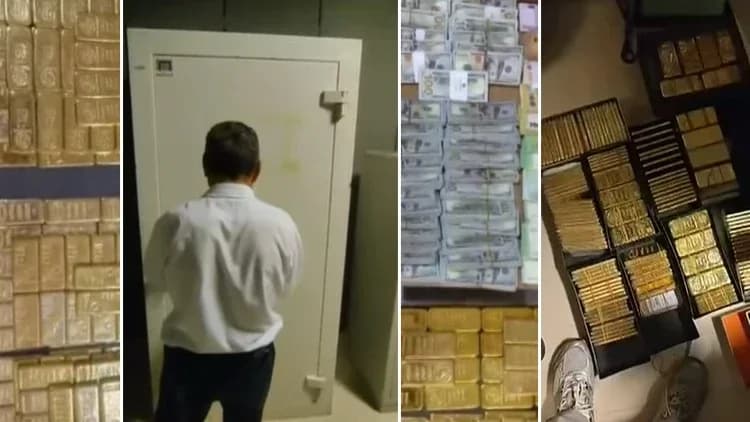 Alihan Kuriş Suç Örgütü operasyonunda 200 kilo külçe altın ele geçirildi!