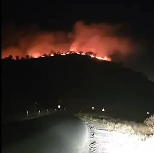 Pencwen ve Şarbajêr'de yangın: Ormanlık ve otluk alanlar yandı