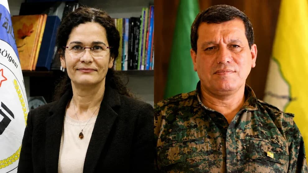 Îlham Ehmed û Mezlûm Ebdî diçin Şamê