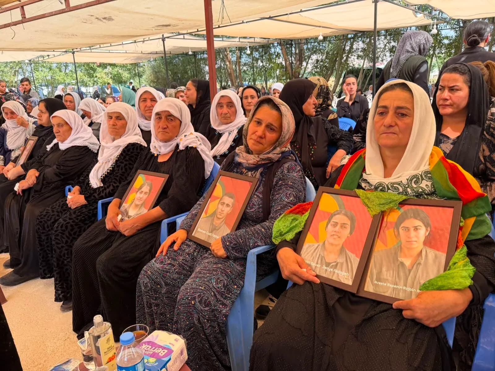 Hayatını kaybeden PKK’liler için Yüksekova’da taziye kuruldu