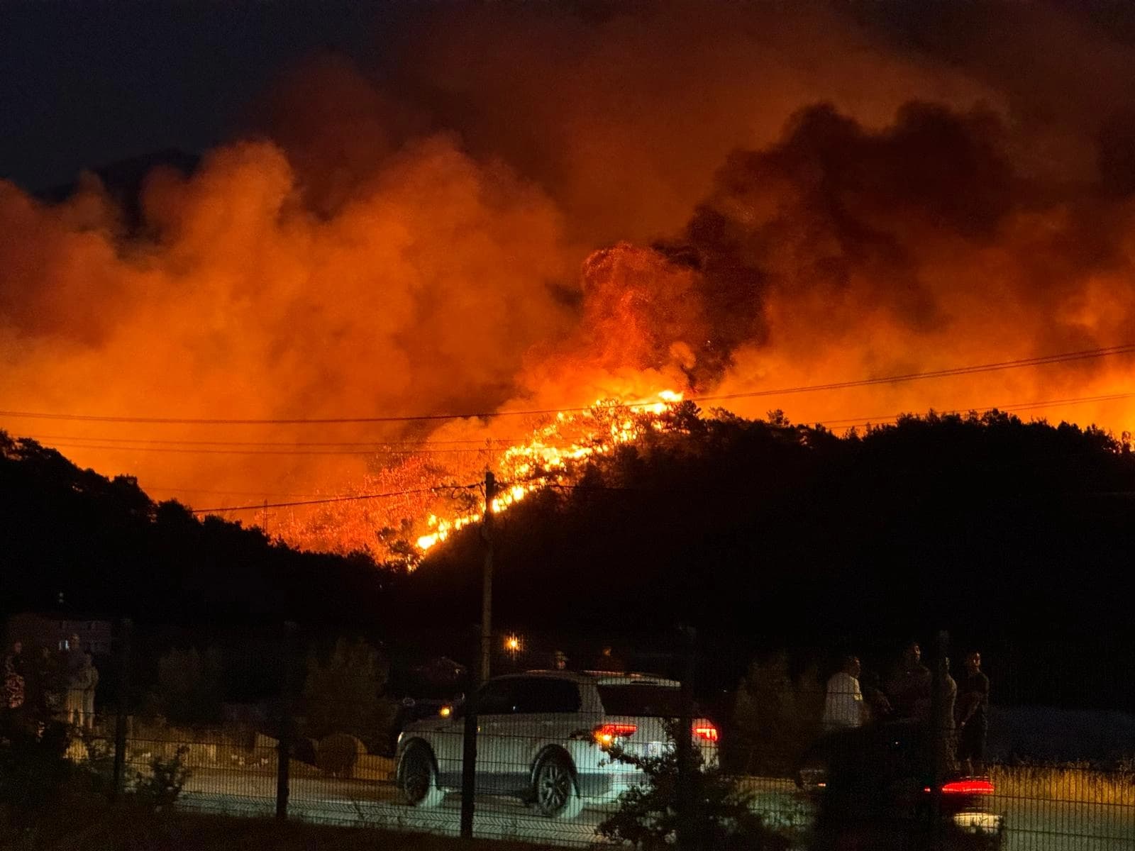 Fethiye'de ormanlık alanda çıkan yangına müdahale ediliyor