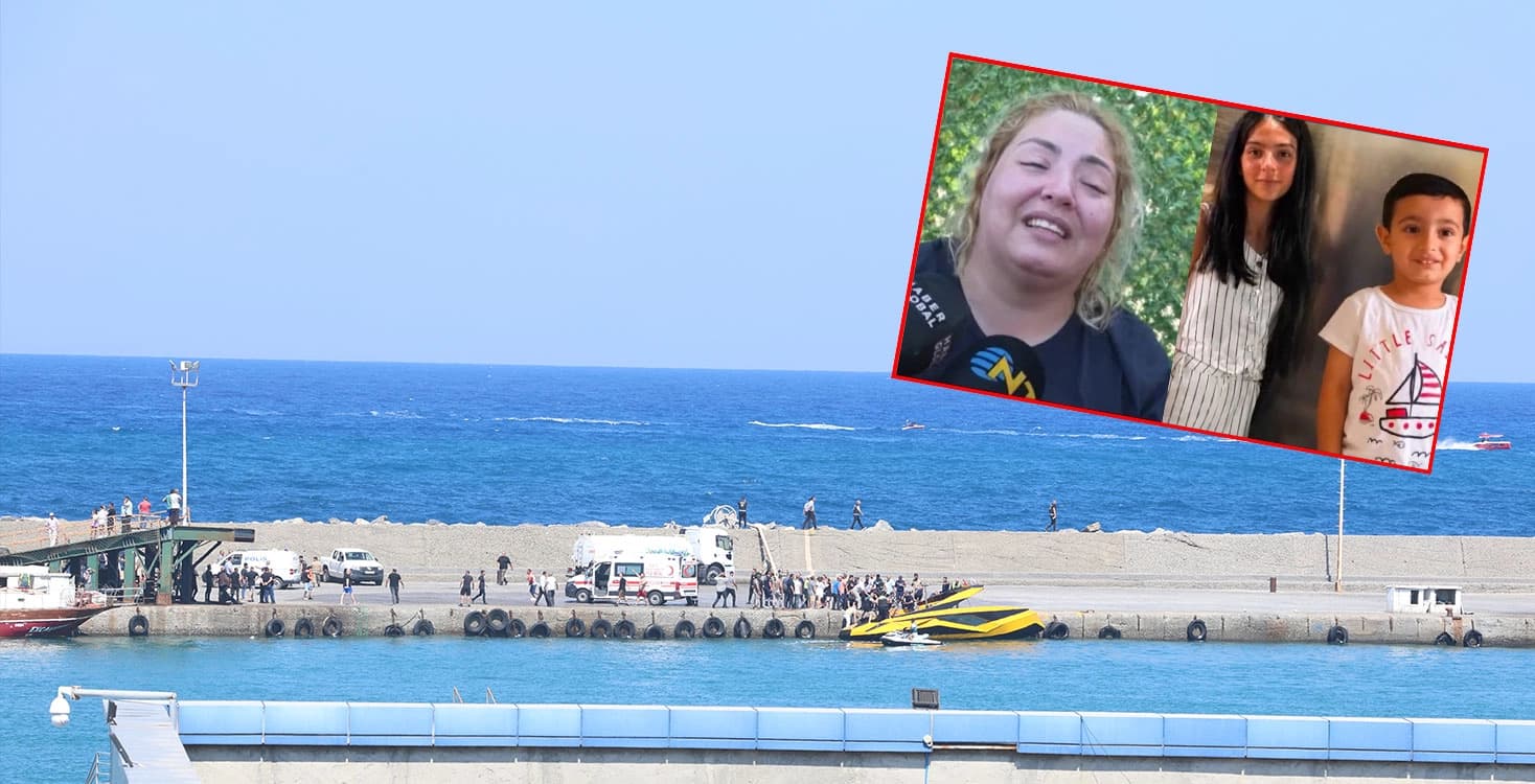 Girne'deki feribot faciasında 2 kardeş kayıp: 'Tatile geldik, çocuklarımı bırakıp gidiyorum'