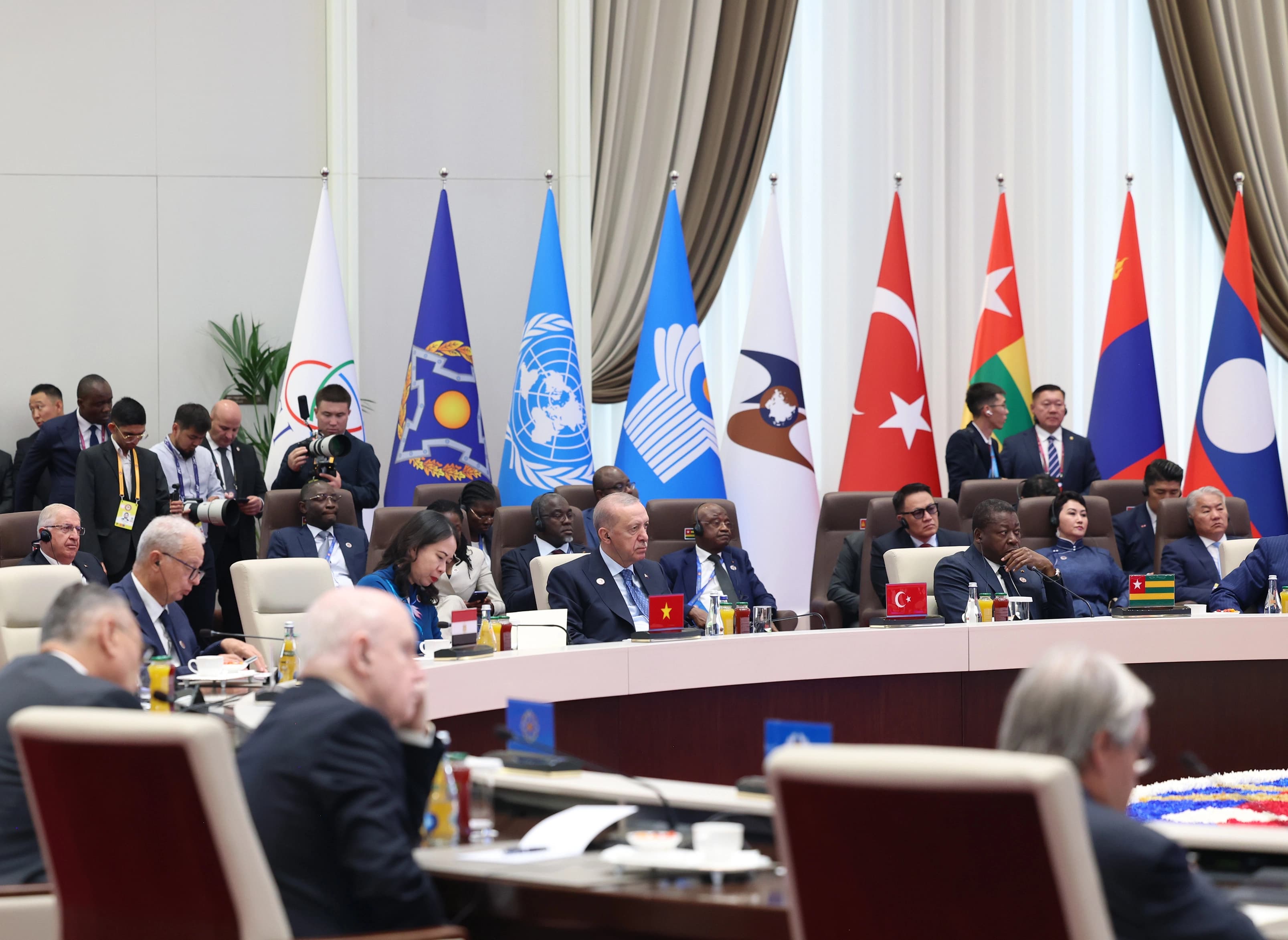 Erdoğan ŞİÖ toplantısında konuştu: Çatışmalar diyalog ve diplomasi yoluyla çözülmeli
