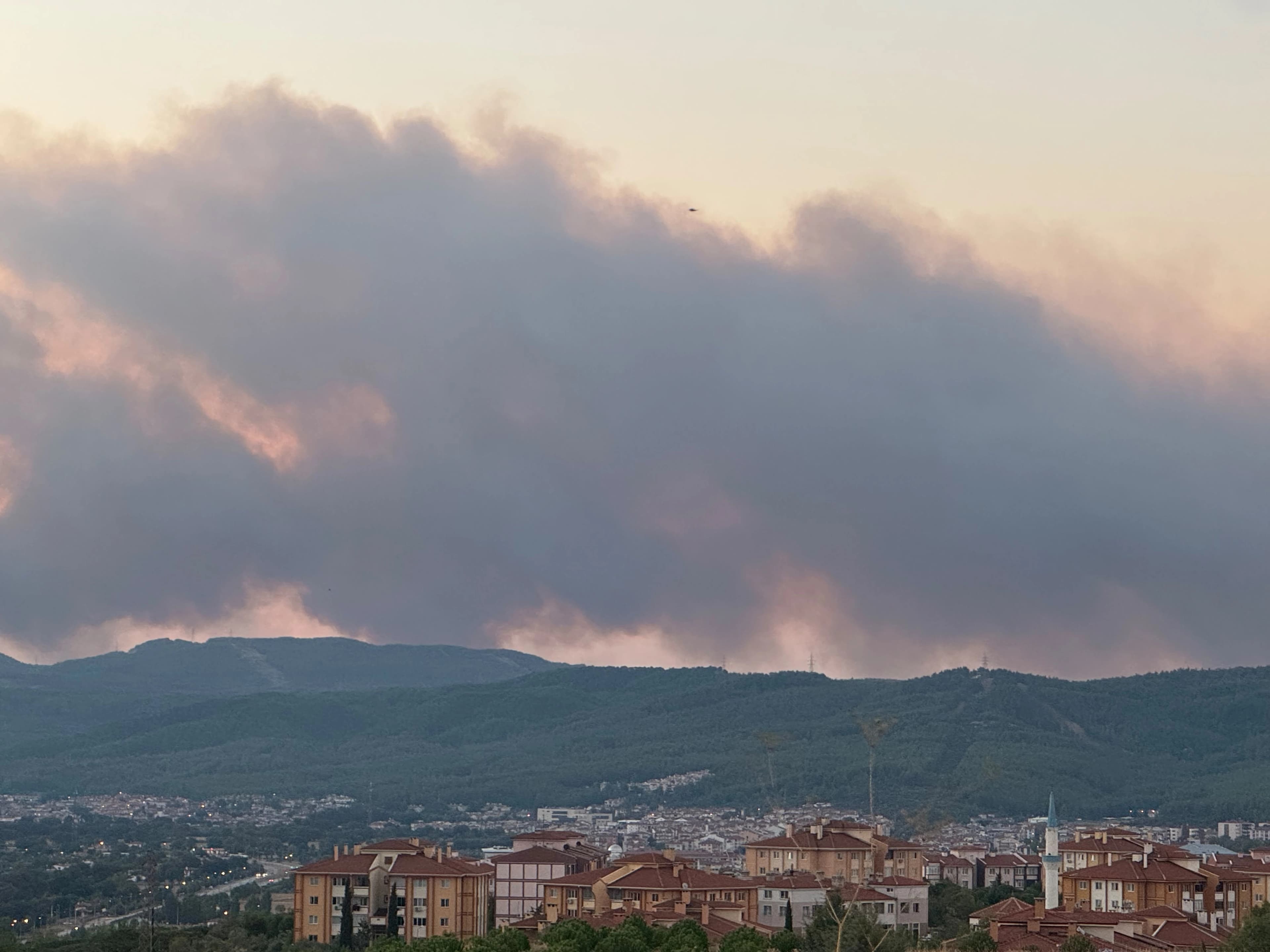 Muğla'da orman yangını Ula'ya sıçradı, Denizli yolu etkilendi