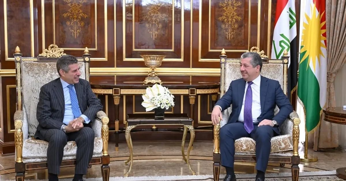 Başbakan Mesrur Barzani ile ABD’nin Irak Maslahatgüzarı’nı kabul etti