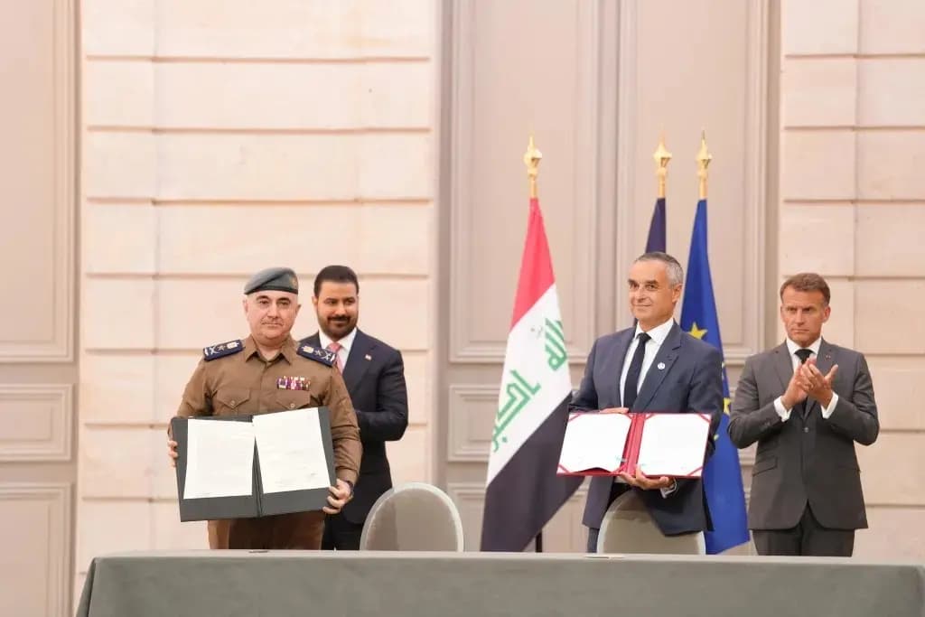 Efserekî Kurd li Fransayê peymana parastinê ya Îraqê îmze kir