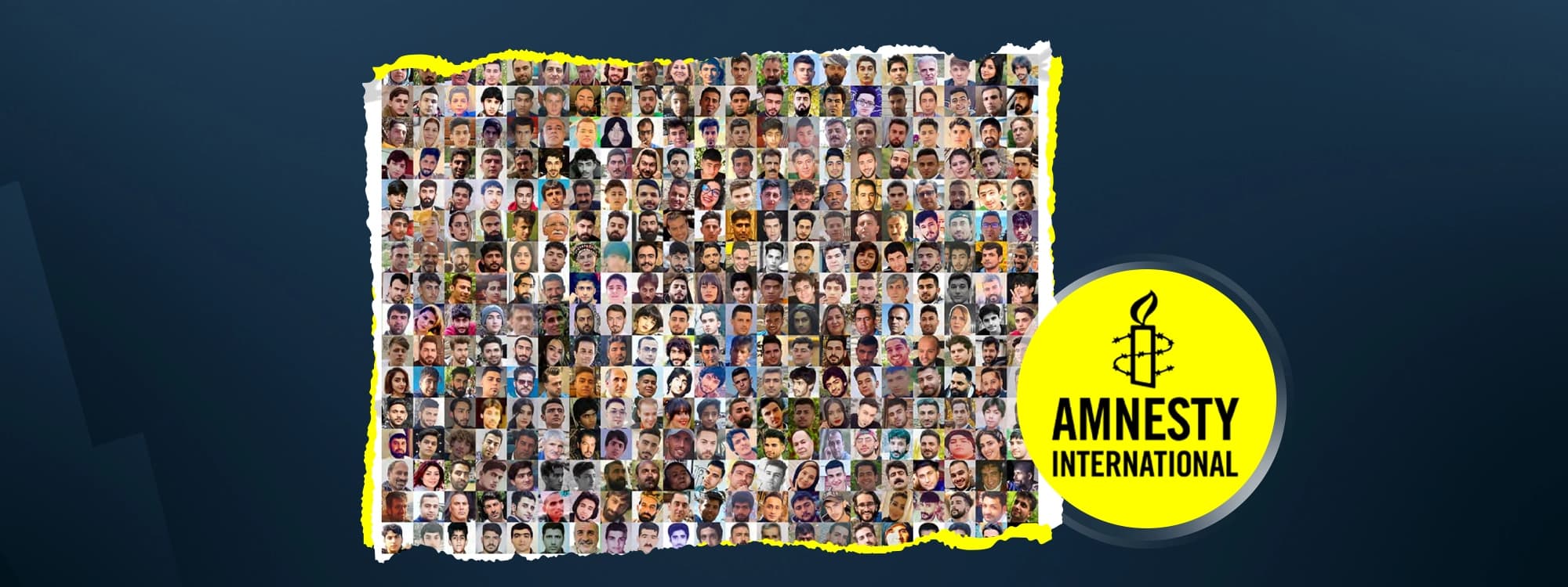 A group of Iranian citizens killed during the 2022 protests. Graphic: Amnesty/Rudaw