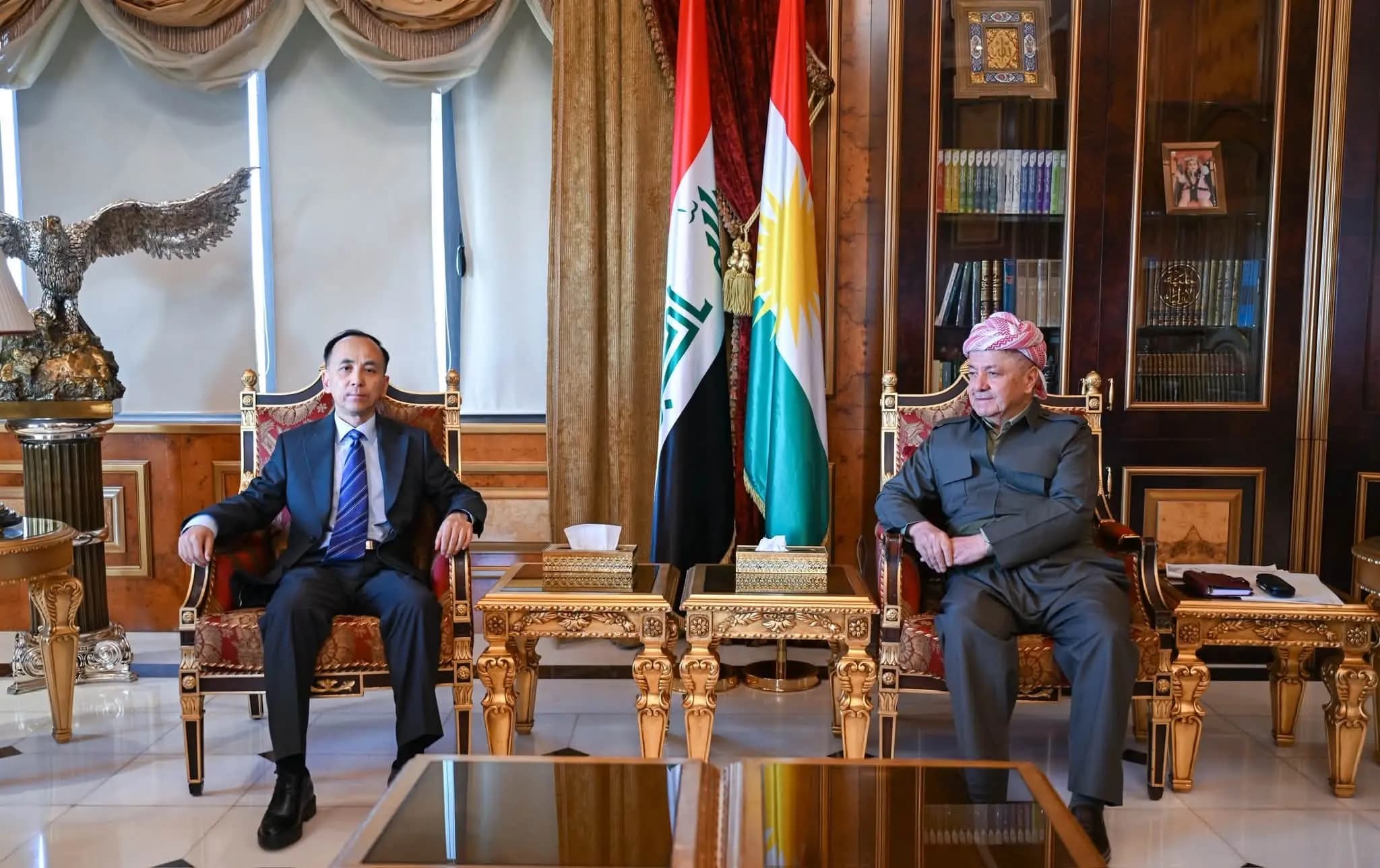 Konsulê Çînê xatir ji Serok Barzanî xwest