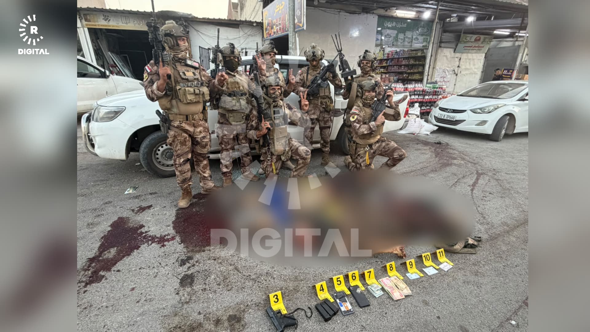 لە پێکدادانی دژەتیرۆری عێراق و چەکدارانی داعش لە سنووری پردێ مێرمنداڵێک و 2 چەکدار کوژران