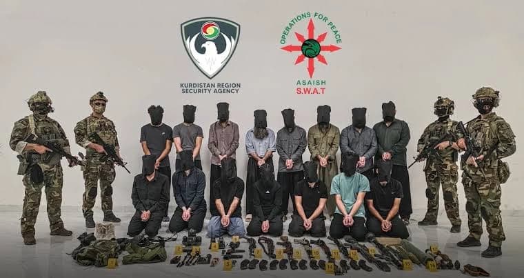 Li Silêmanî û Helebceyê operasyona li dijî DAIŞê: 22 tohmetbar hatin desteserkirin
