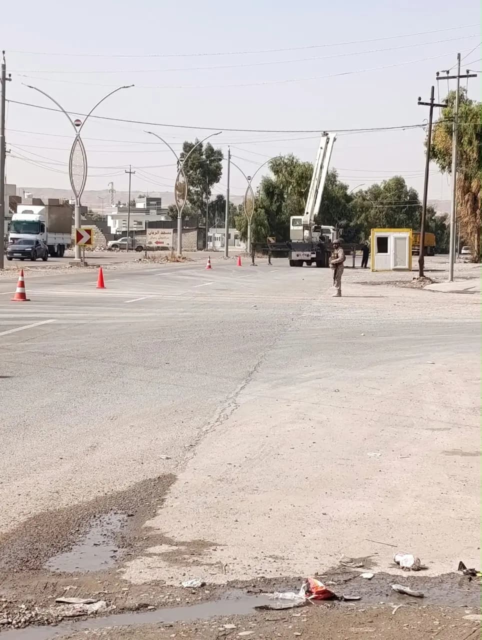 Kerkük-Erbil yolunda yeni kontrol noktası kuruldu