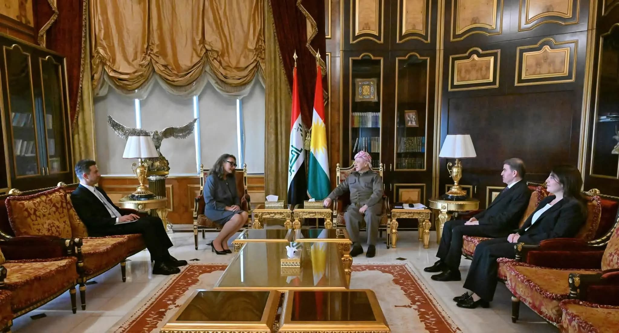 Başkan Barzani, ABD’nin Erbil Başkonsolosu Green’i kabul etti