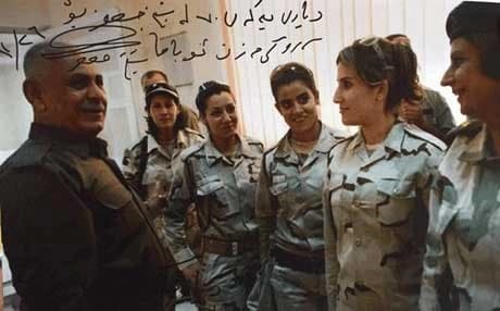 Peshmerga Commander Sheikh Jaafar Mustafa signed a photo for President Obama