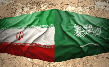 ئاڵای سعودیە و ئاڵای ئێران