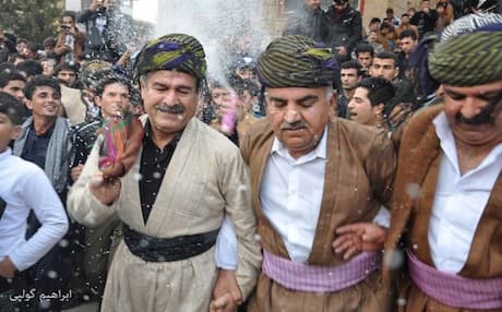 Residents of Halabja celebrating the decision by the Iraqi council of ministers to make their city a provincial capital. Photo by Ibrahim Golpi