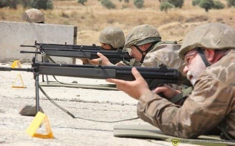 Cypriot National Guard train at the Tsion of Volos. Photo: Cyprus army