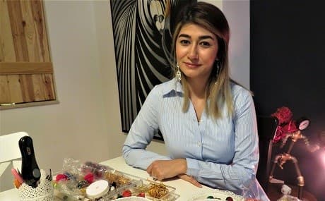 Darea Jalal Ali launched Dali Designs in December 2017. Photo: A.C. Robinson / Rudaw