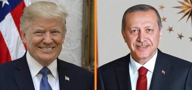 This composite image shows presidents Donald Trump and Recep Tayyip Erdogan of the United States and of Turkey, respectively. Photo: Rudaw via White House/Turkish presidency