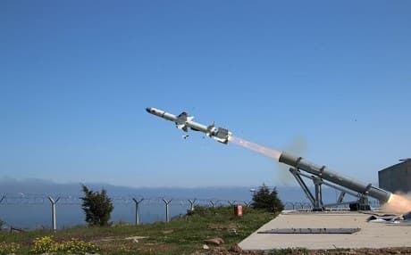 The ATMACA Project is a radar-guided anti-ship cruise missile with a range of 120 miles. Photo: SSB