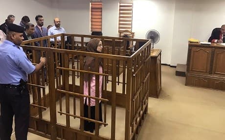 French national Djamila Boutoutao was sentenced to life in prison for belonging to ISIS in a Baghdad court in May 2018. File photo: Ammar Karim/AFP