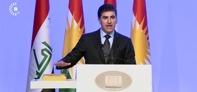 Nechirvan Barzani is sworn in as the president of the Iraqi Kurdistan Region in Erbil, Kurdistan Region, on June 10, 2019. Photo: Rudaw video
