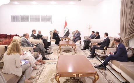 European Commission and Iraqi officials meet in Baghdad on July 14, 2019. Photo: social media