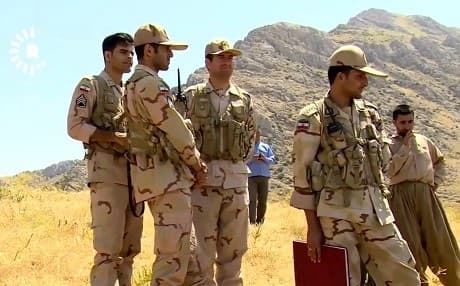 Iranian guards patrol the Iran-Iraq border in the mountains of Kurdistan. File photo: Rudaw