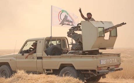 Hashd al-Shaabi fighters south of the city of Mosul during Operation Will of Victory, posted on August 10, 2019. Photo: Hashd al-Shaabi affiliated social media