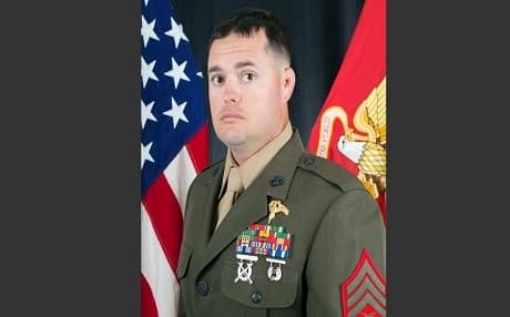Gunnery Sergeant Scott A. Koppenhafer on February 27, 2018. Photo: Lynn Kinney/ US Marine Corps